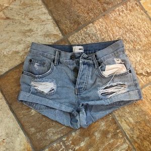 Amuse society denim shorts
